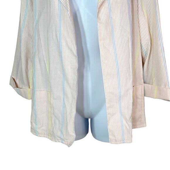 ‎Vintage 80’s Pastel Stripe Blazer - Picture 4 of 12